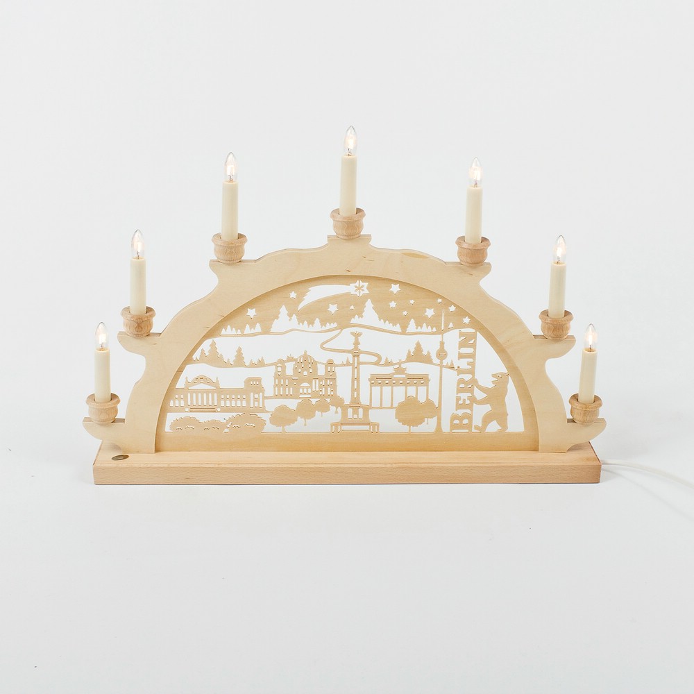 Holz Schwibbogen Lichterbogen - Motiv: Berlin (verschiedene Größen wählbar) Holz Schwibbogen Lichterbogen - Motiv: Berlin (verschiedene Größen wählbar)