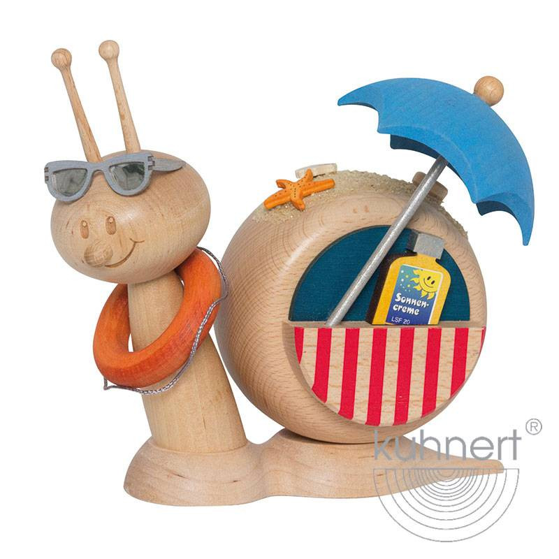 Kuhnert Rauchschnecke Schnecke Sunny - Räucherfigur Räuchermännchen - Strandschnecke Strand Kuhnert Rauchschnecke Schnecke Sunny - Räucherfigur Räuchermännchen - Strandschnecke Strand