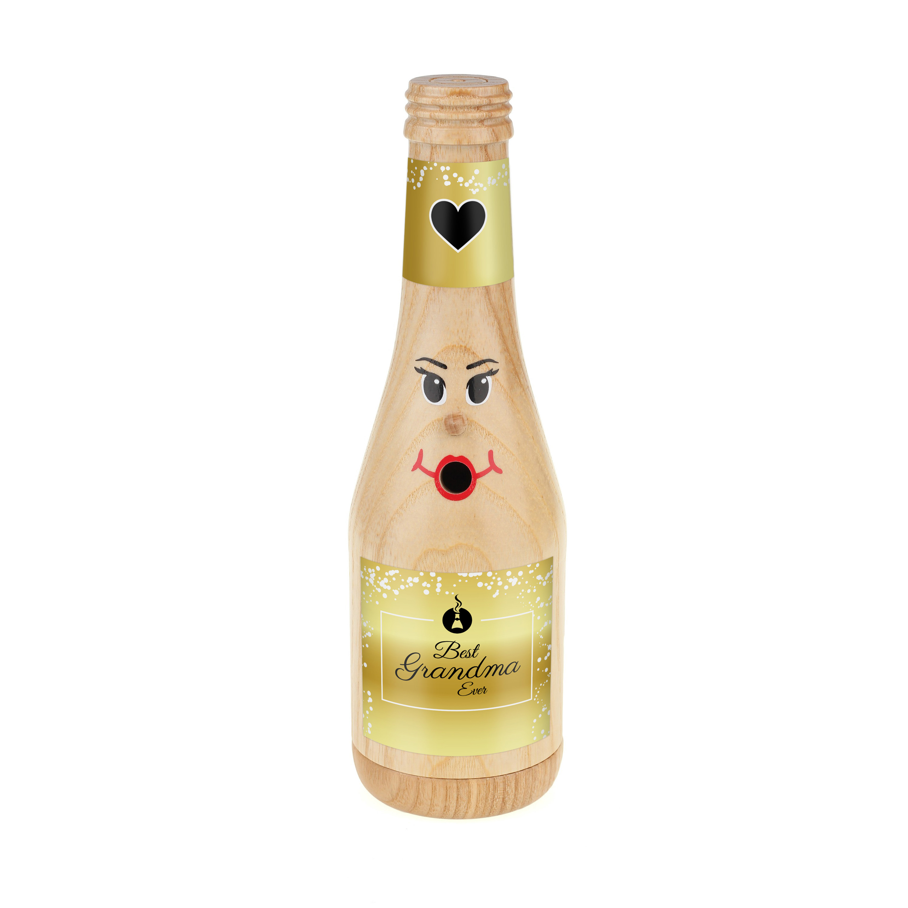 Räucherflasche Räucherfigur Rauchfigur Räuchermännchen Sekt 0,2 natur - "Best Grandma ever" Räucherflasche Räucherfigur Rauchfigur Räuchermännchen Sekt 0,2 natur - "Best Grandma ever"