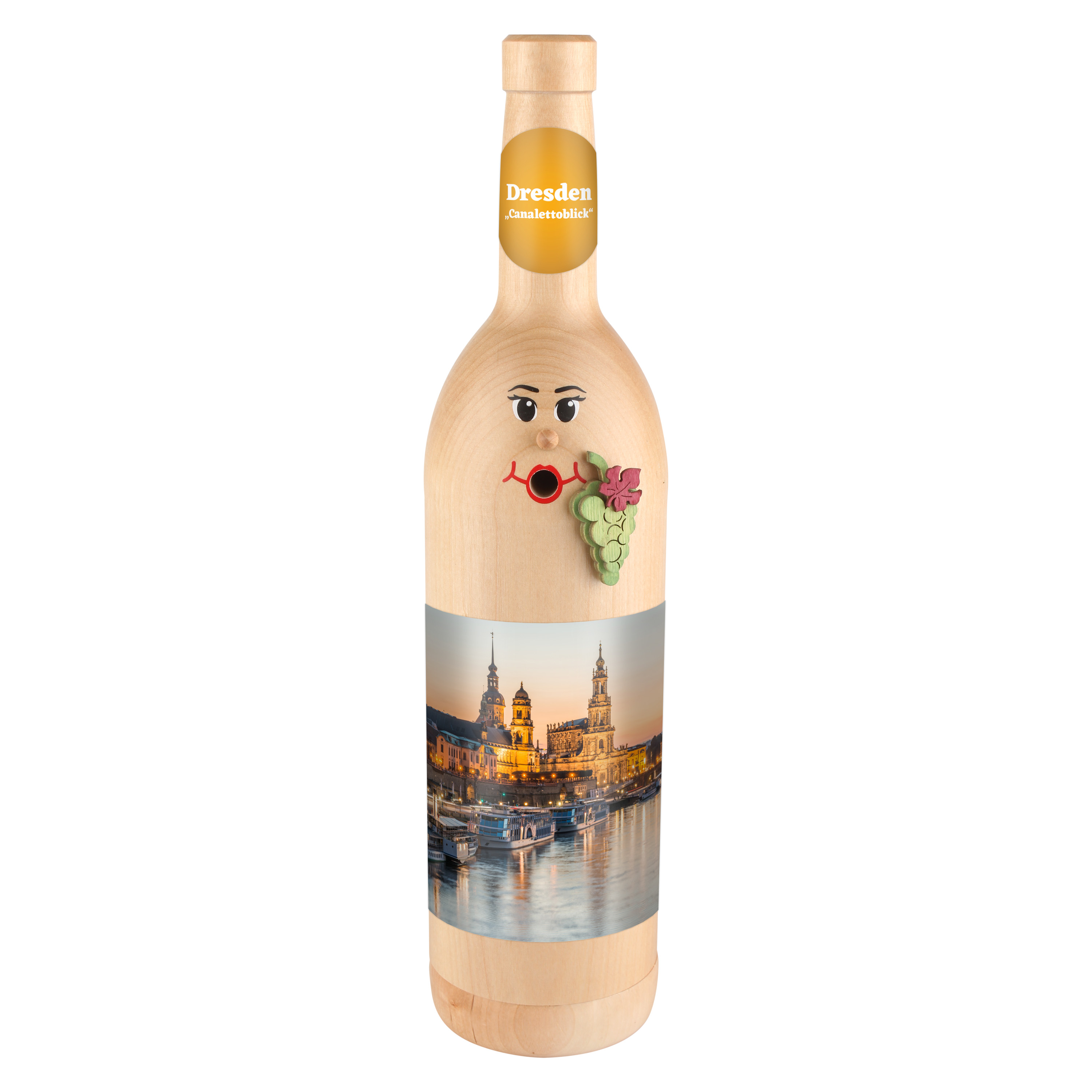 Räucherflasche Räucherfigur Rauchfigur Räuchermännchen Wein Wackerbarth 0,7 natur - "Dresden Canalettoblick" Räucherflasche Räucherfigur Rauchfigur Räuchermännchen Wein Wackerbarth 0,7 natur - "Dresden Canalettoblick"