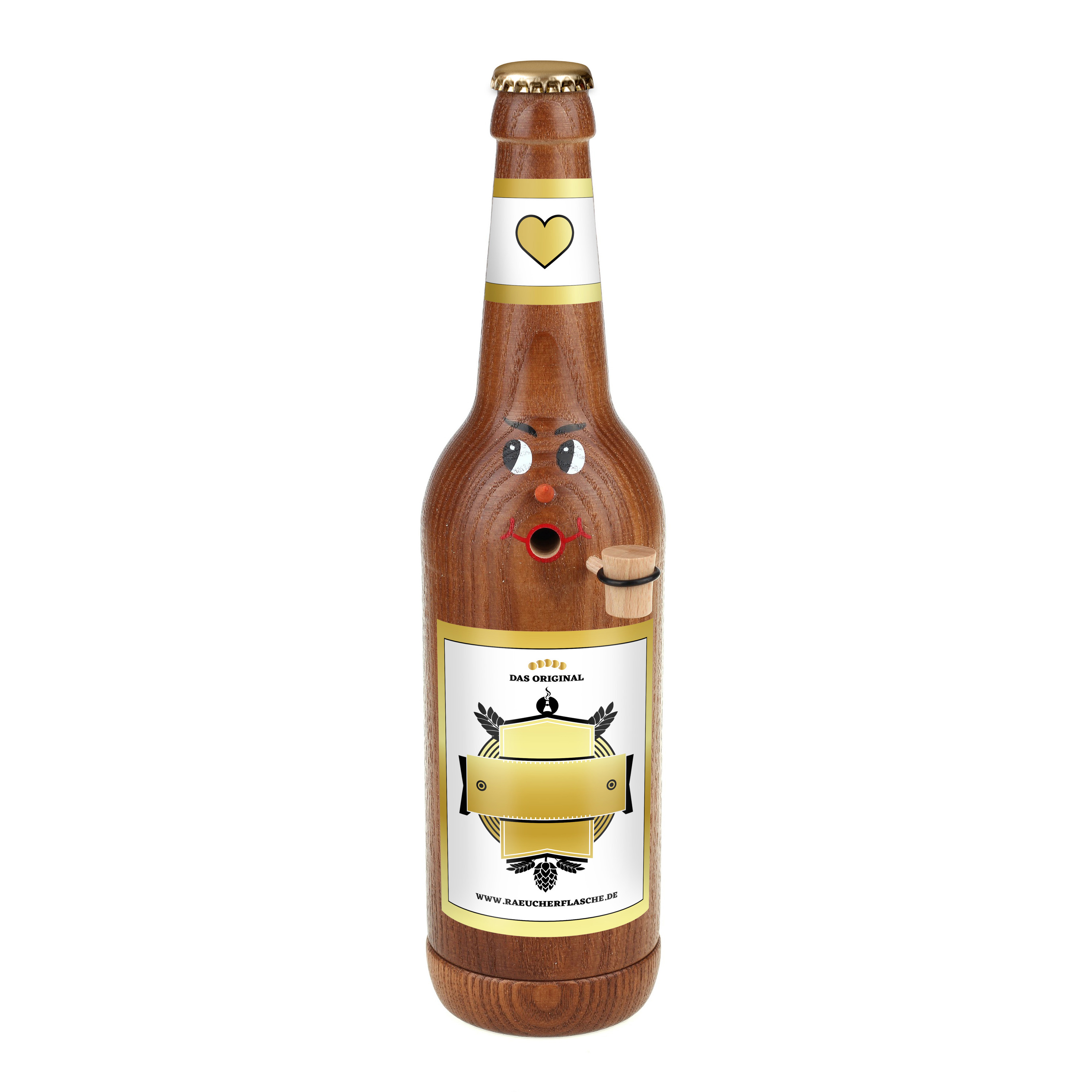 Räucherflasche Räucherfigur Rauchfigur Räuchermännchen Bier Longneck 0,5 braun - "Besten - zur Selbstgestaltung" Räucherflasche Räucherfigur Rauchfigur Räuchermännchen Bier Longneck 0,5 braun - "Besten - zur Selbstgestaltung"