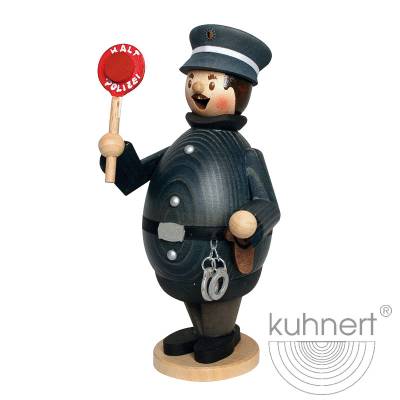 Kuhnert Rauchmann Max - Rauchfigur Räucherfigur Räuchermännchen - als Polizist Kuhnert Rauchmann Max - Rauchfigur Räucherfigur Räuchermännchen - als Polizist