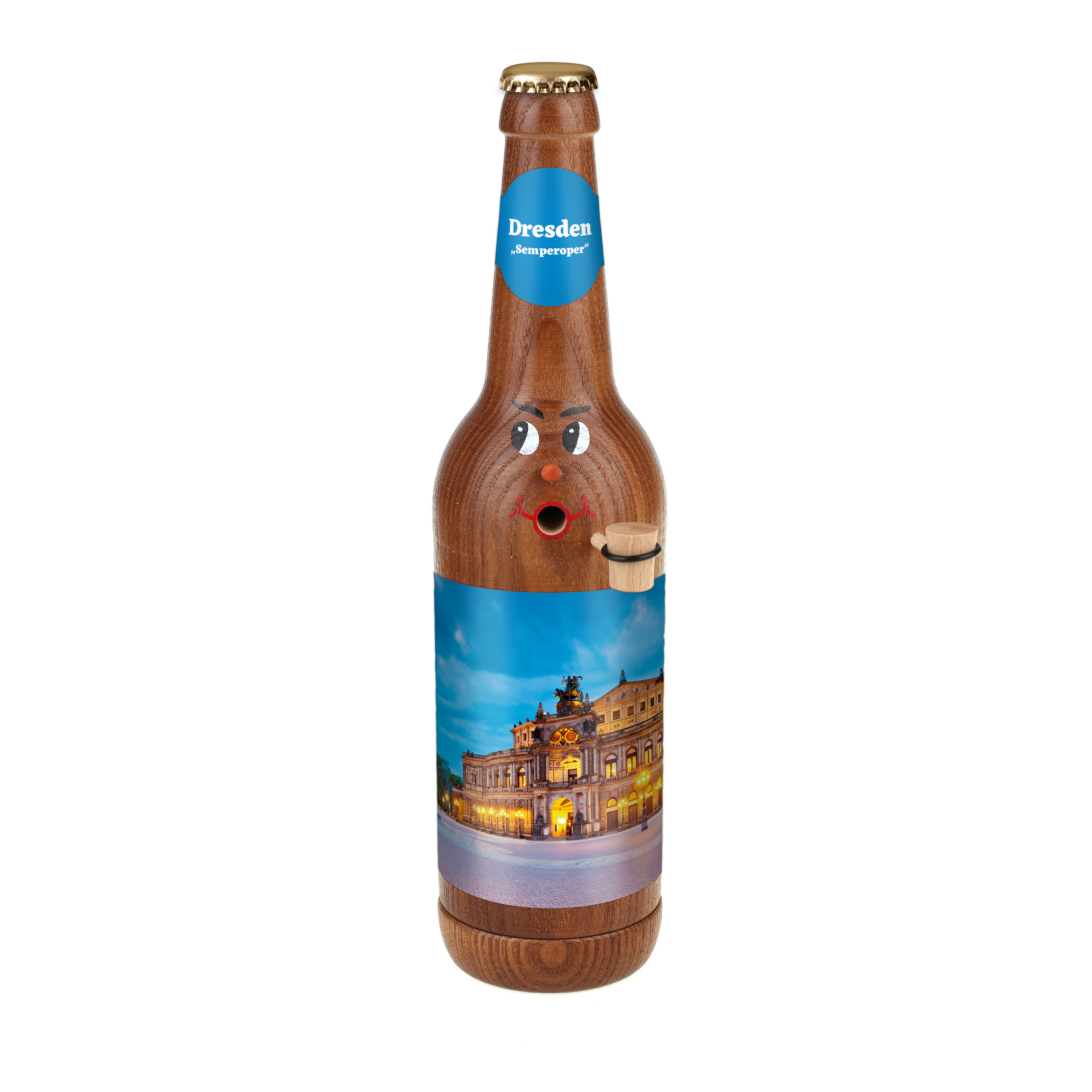 Räucherflasche Räucherfigur Rauchfigur Räuchermännchen Bier Longneck 0,5 braun - "Dresden Semperoper" Räucherflasche Räucherfigur Rauchfigur Räuchermännchen Bier Longneck 0,5 braun - "Dresden Semperoper"