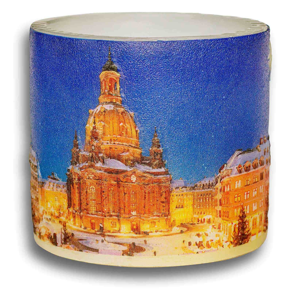 Wachslampion mit Teelicht "Dresden Frauenkirche" 
