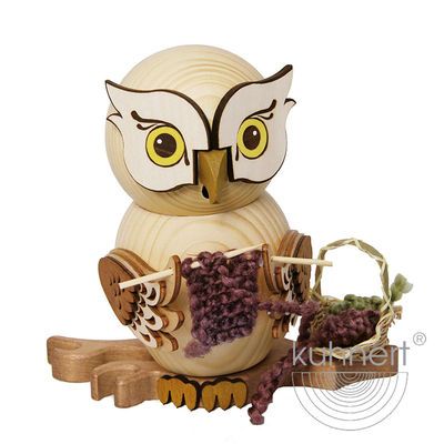 Kuhnert Räuchereule Raucheule Eule - Räucherfigur - Strickeule Kuhnert Räuchereule Raucheule Eule - Räucherfigur - Strickeule