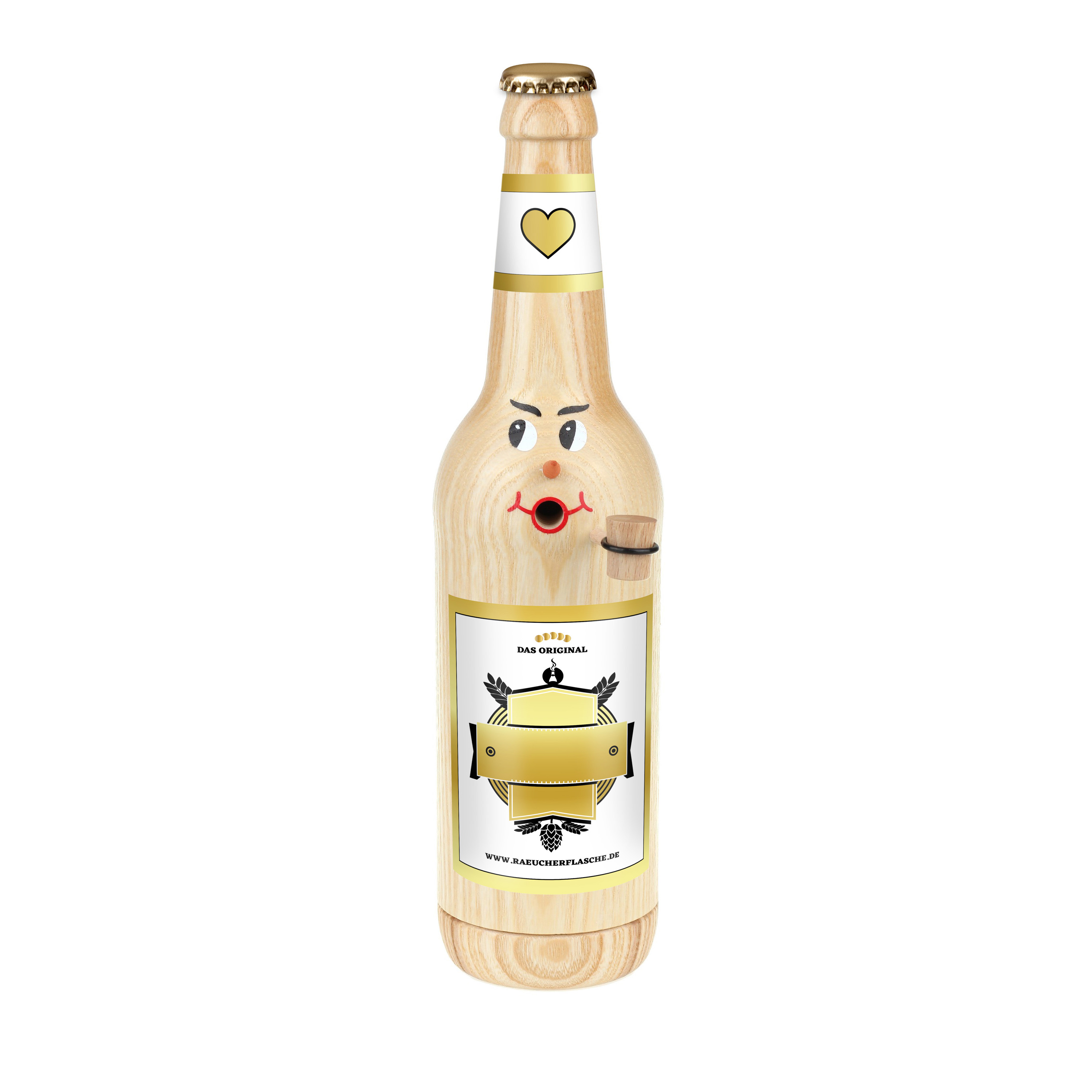 Räucherflasche Räucherfigur Rauchfigur Räuchermännchen Bier Longneck 0,5 natur - "Besten - zur Selbstgestaltung" Räucherflasche Räucherfigur Rauchfigur Räuchermännchen Bier Longneck 0,5 natur - "Besten - zur Selbstgestaltung"