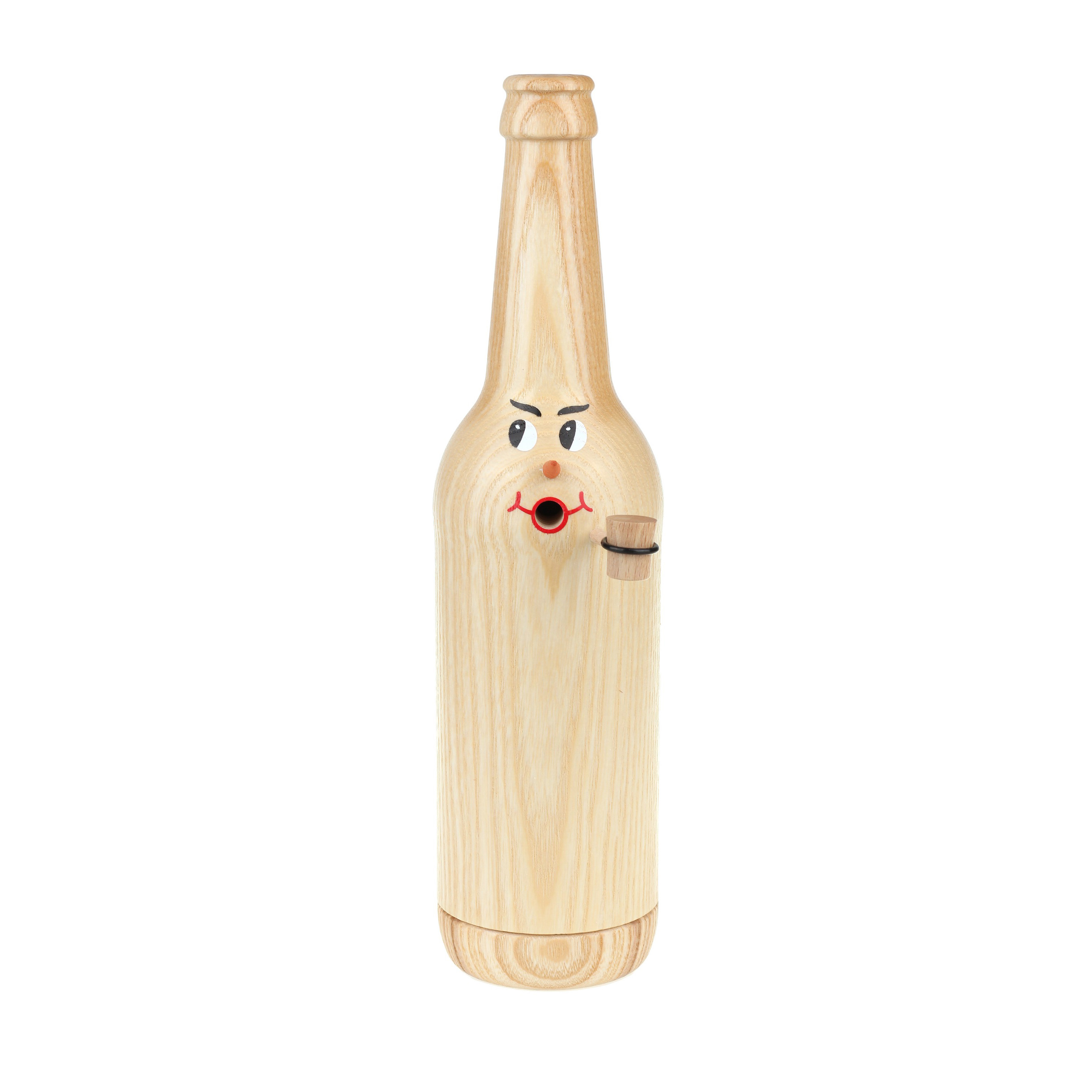 Räucherflasche Räucherfigur Rauchfigur Räuchermännchen Bier Longneck 0,5 - natur