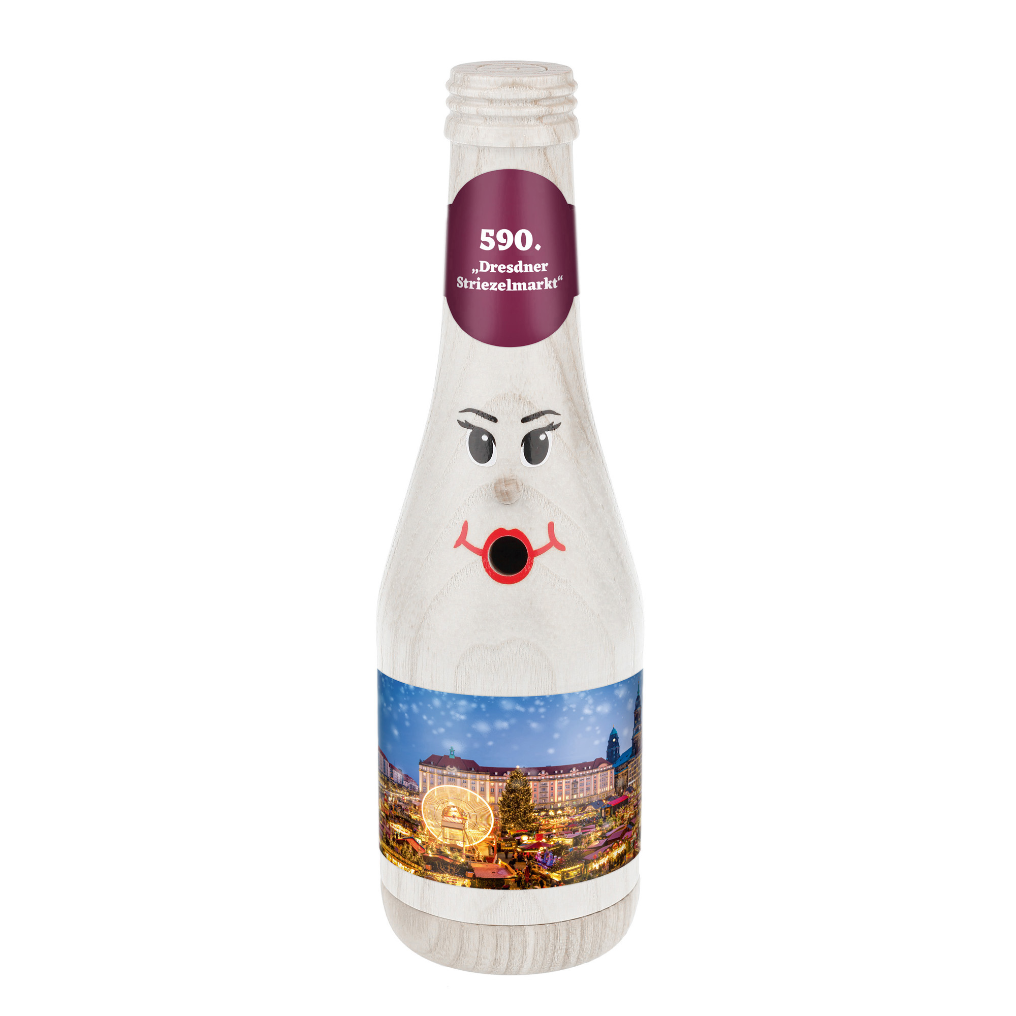 Räucherflasche Räucherfigur Rauchfigur Räuchermännchen Sekt 0,2 weiß - "590. Dresdner Striezelmarkt" Räucherflasche Räucherfigur Rauchfigur Räuchermännchen Sekt 0,2 weiß - "590. Dresdner Striezelmarkt"