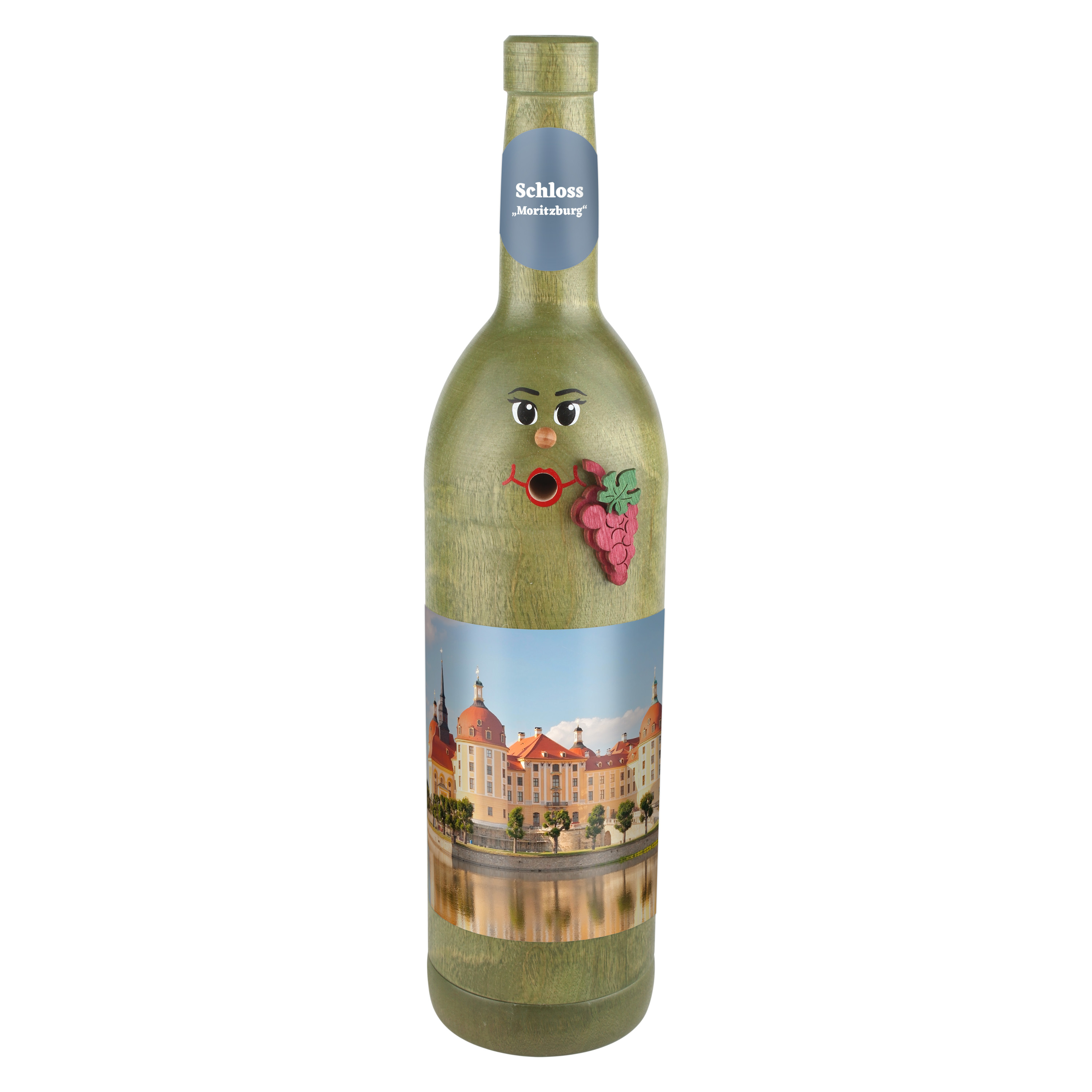 Räucherflasche Räucherfigur Rauchfigur Räuchermännchen Wein Wackerbarth 0,7 grün - "Schloss Moritzburg" Räucherflasche Räucherfigur Rauchfigur Räuchermännchen Wein Wackerbarth 0,7 grün - "Schloss Moritzburg"
