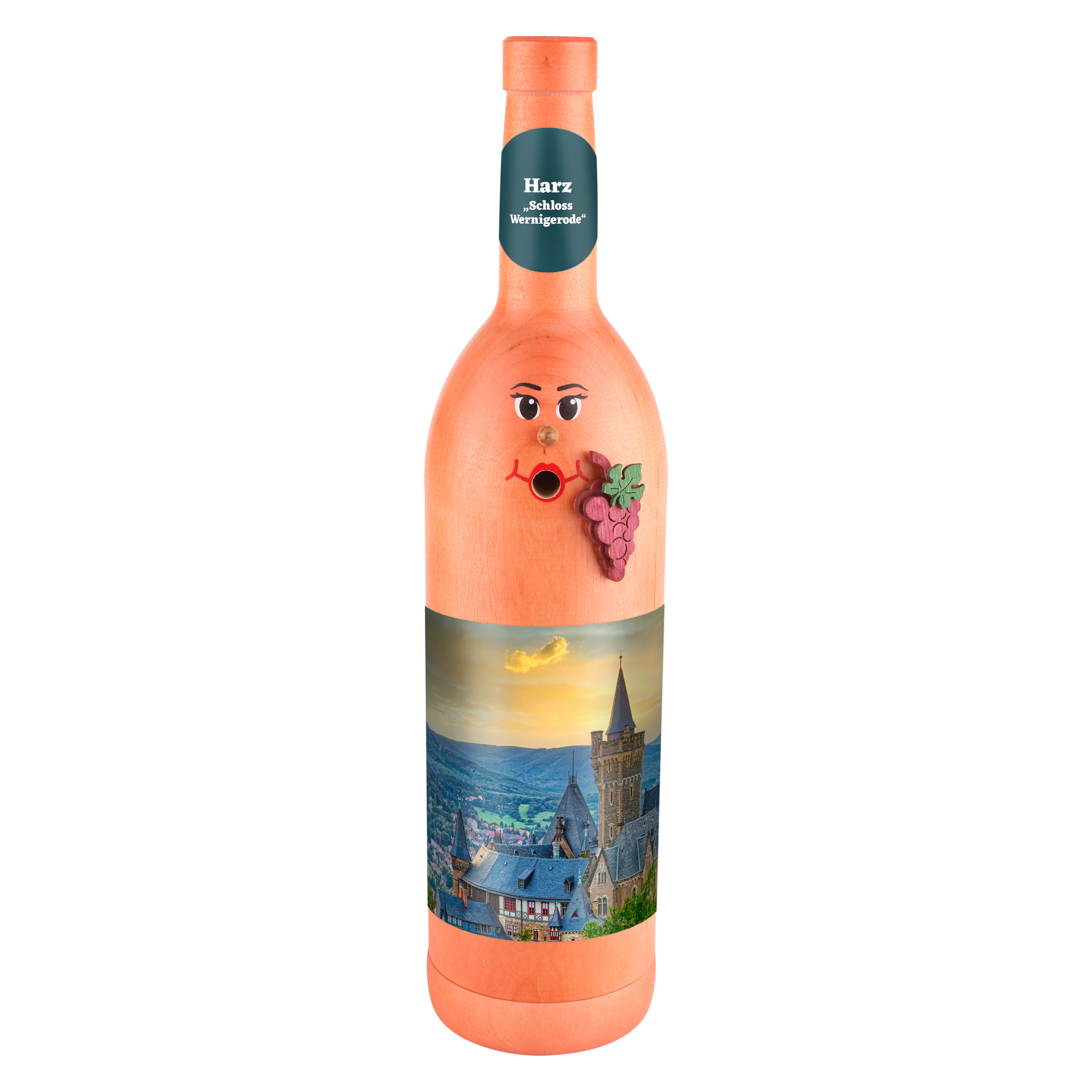 Räucherflasche Räucherfigur Rauchfigur Räuchermännchen Wein Wackerbarth 0,7 rose - "Harz Schloss Wernigerode" Räucherflasche Räucherfigur Rauchfigur Räuchermännchen Wein Wackerbarth 0,7 rose - "Harz Schloss Wernigerode"