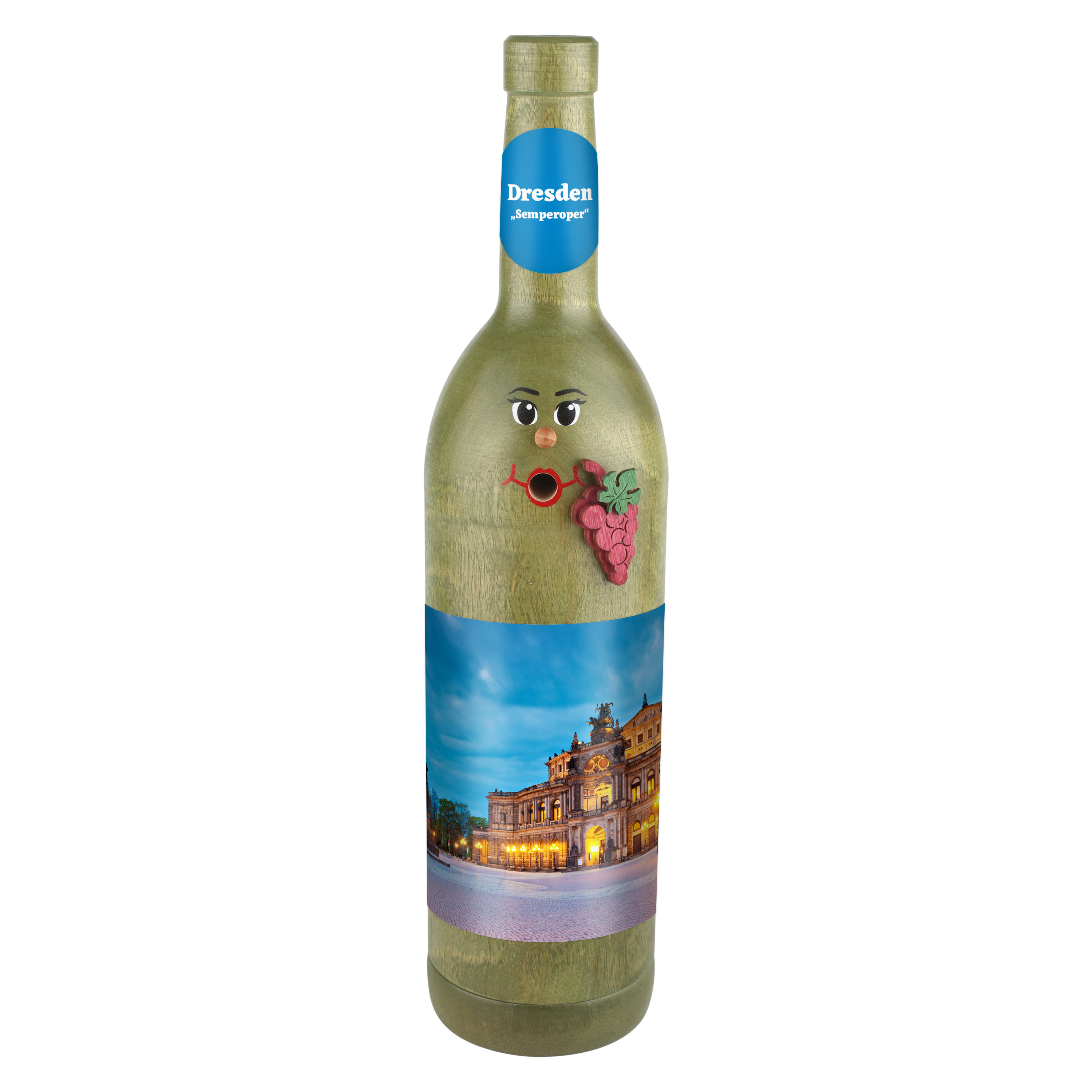 Räucherflasche Räucherfigur Rauchfigur Räuchermännchen Wein Wackerbarth 0,7 grün - "Dresden Semperoper" Räucherflasche Räucherfigur Rauchfigur Räuchermännchen Wein Wackerbarth 0,7 grün - "Dresden Semperoper"