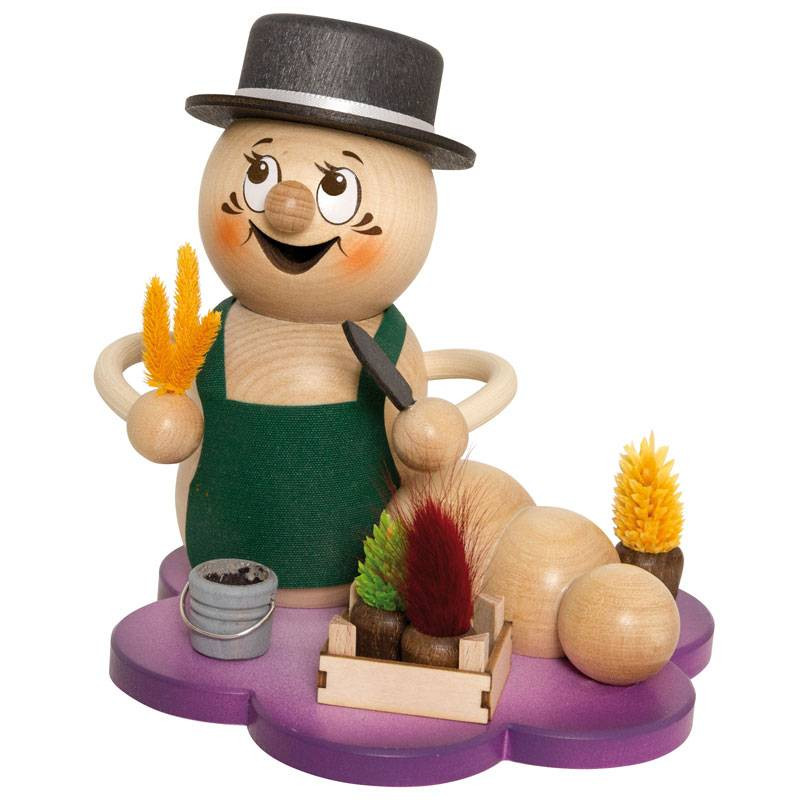 Kuhnert Rauchwurm Rudi - Rauchfigur Räuchermännchen - Gärtner Kuhnert Rauchwurm Rudi - Rauchfigur Räuchermännchen - Gärtner