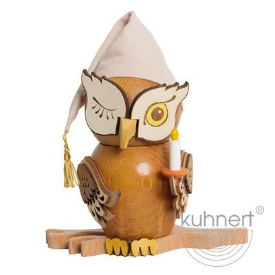 Kuhnert Räuchereule Raucheule Eule - Räucherfigur - Schlafmütze Kuhnert Räuchereule Raucheule Eule - Räucherfigur - Schlafmütze