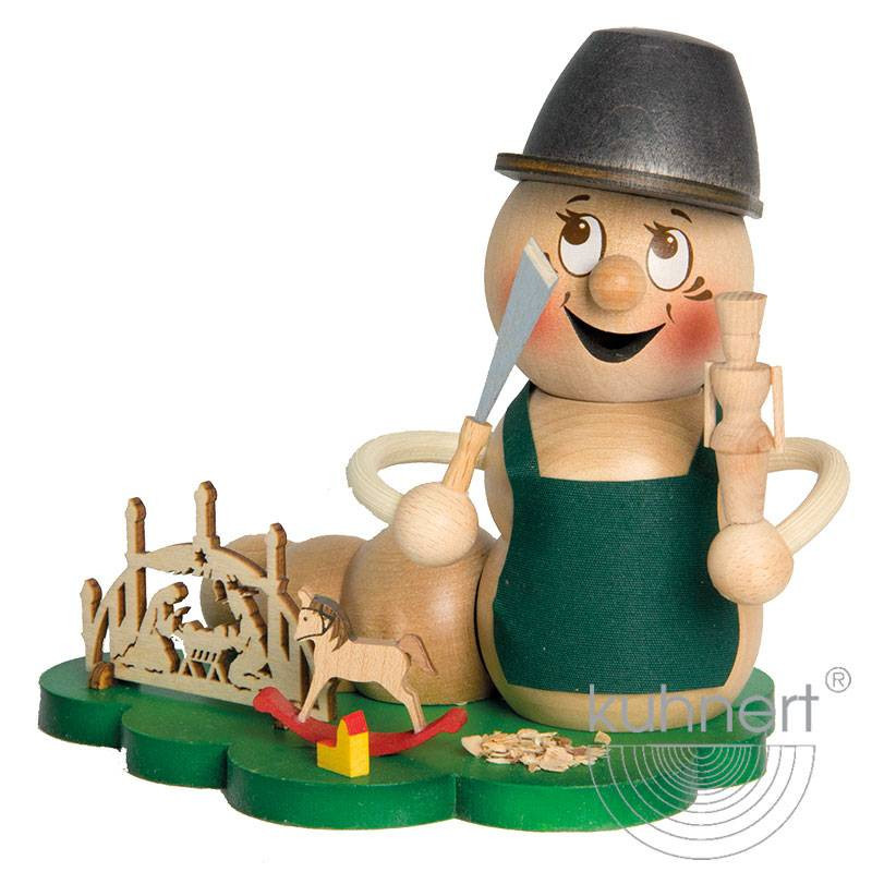 Kuhnert Rauchwurm Rudi - Rauchfigur Räuchermännchen - Drehwurm Kuhnert Rauchwurm Rudi - Rauchfigur Räuchermännchen - Drehwurm