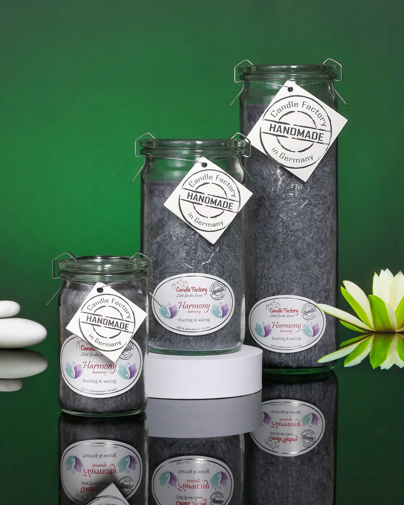Candle Factory Duftkerze Kerze Jumbo Handmade - Mini Jumbo Harmony | Mini Jumbo | Harmony