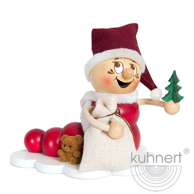 Kuhnert Rauchwurm Rudi - Rauchfigur Räuchermännchen - Weihnachts Rudi Weihnachtsmann