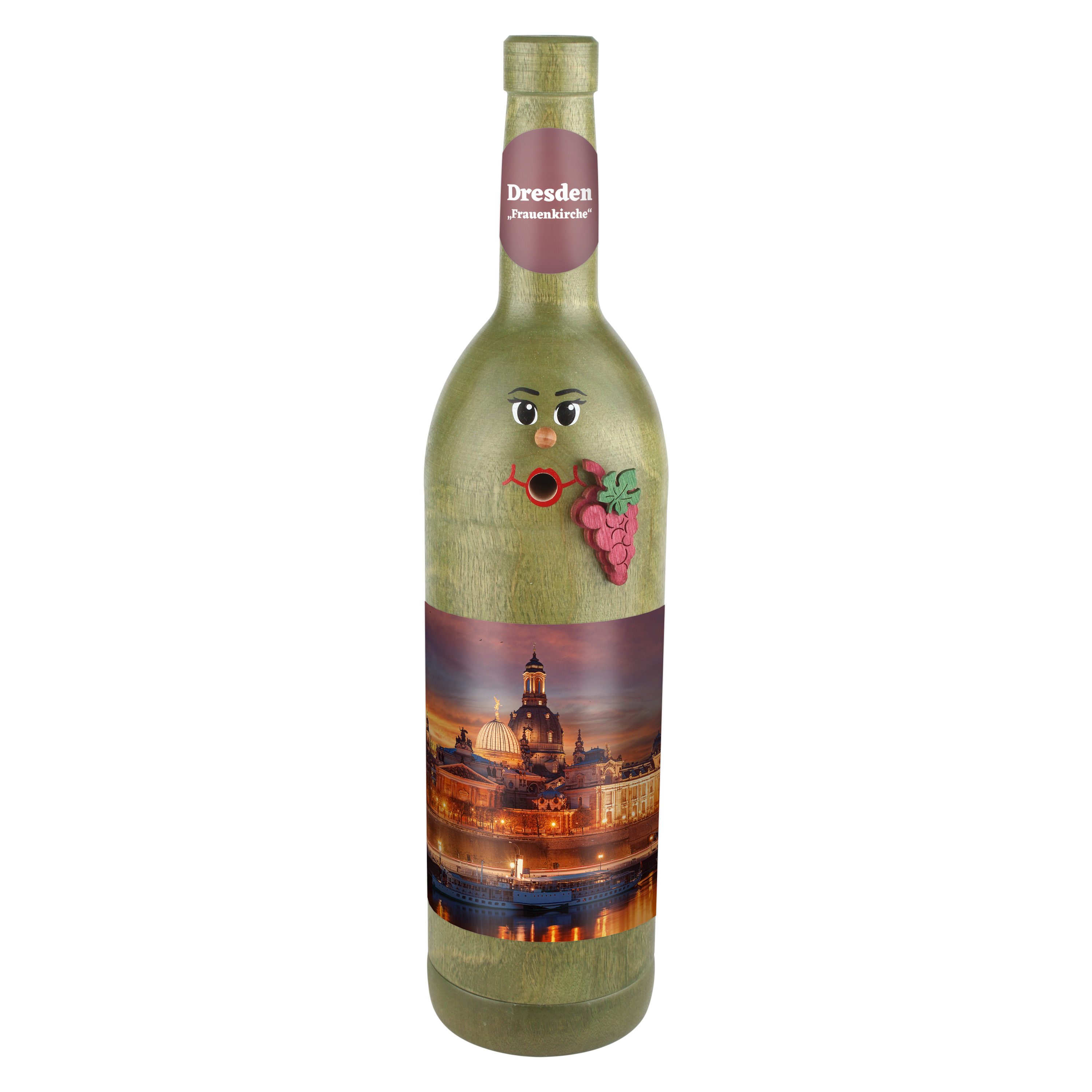 Räucherflasche Räucherfigur Rauchfigur Räuchermännchen Wein Wackerbarth 0,7 grün - "Dresden Frauenkirche" Räucherflasche Räucherfigur Rauchfigur Räuchermännchen Wein Wackerbarth 0,7 grün - "Dresden Frauenkirche"