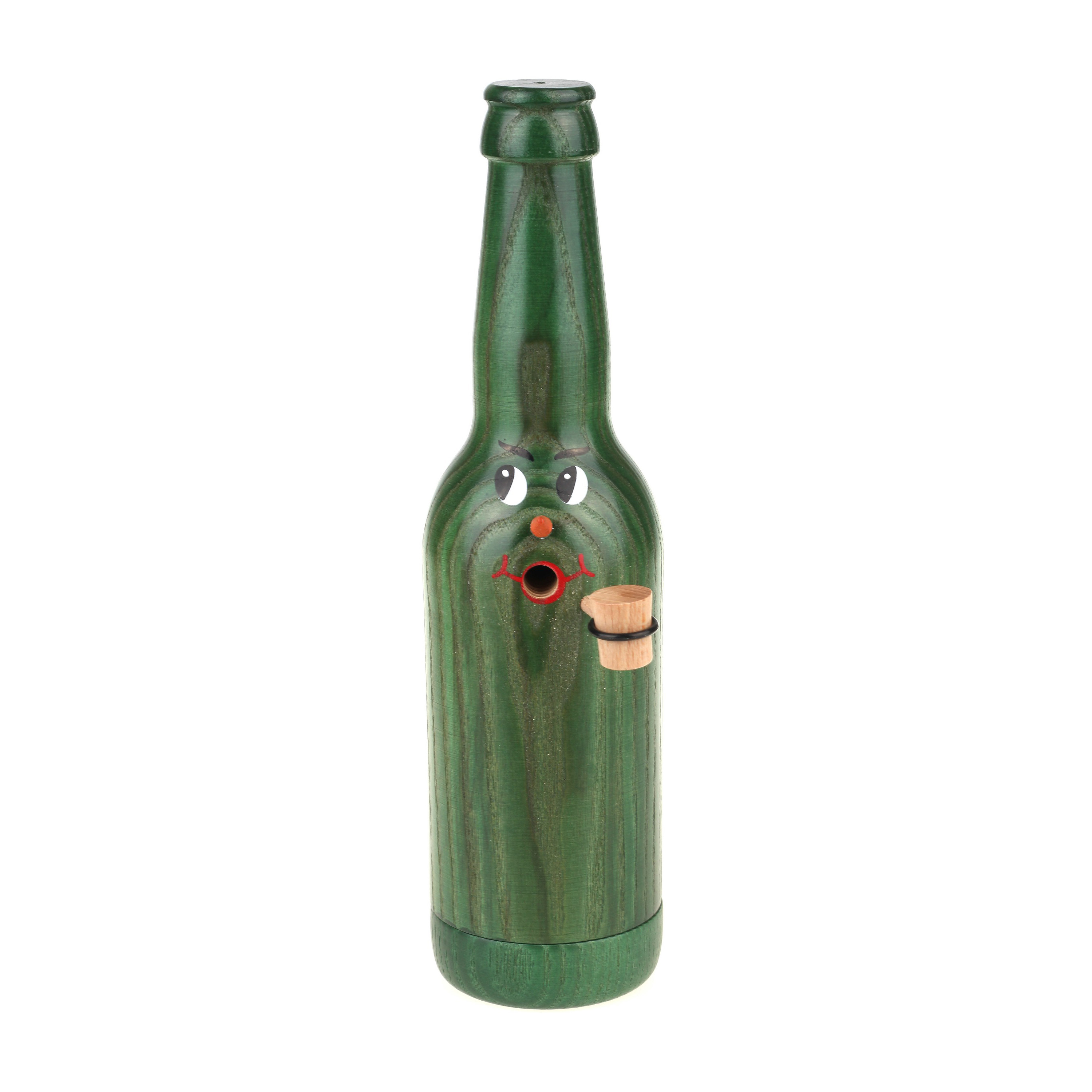 Räucherflasche Bier Longneck 0,33 - grün