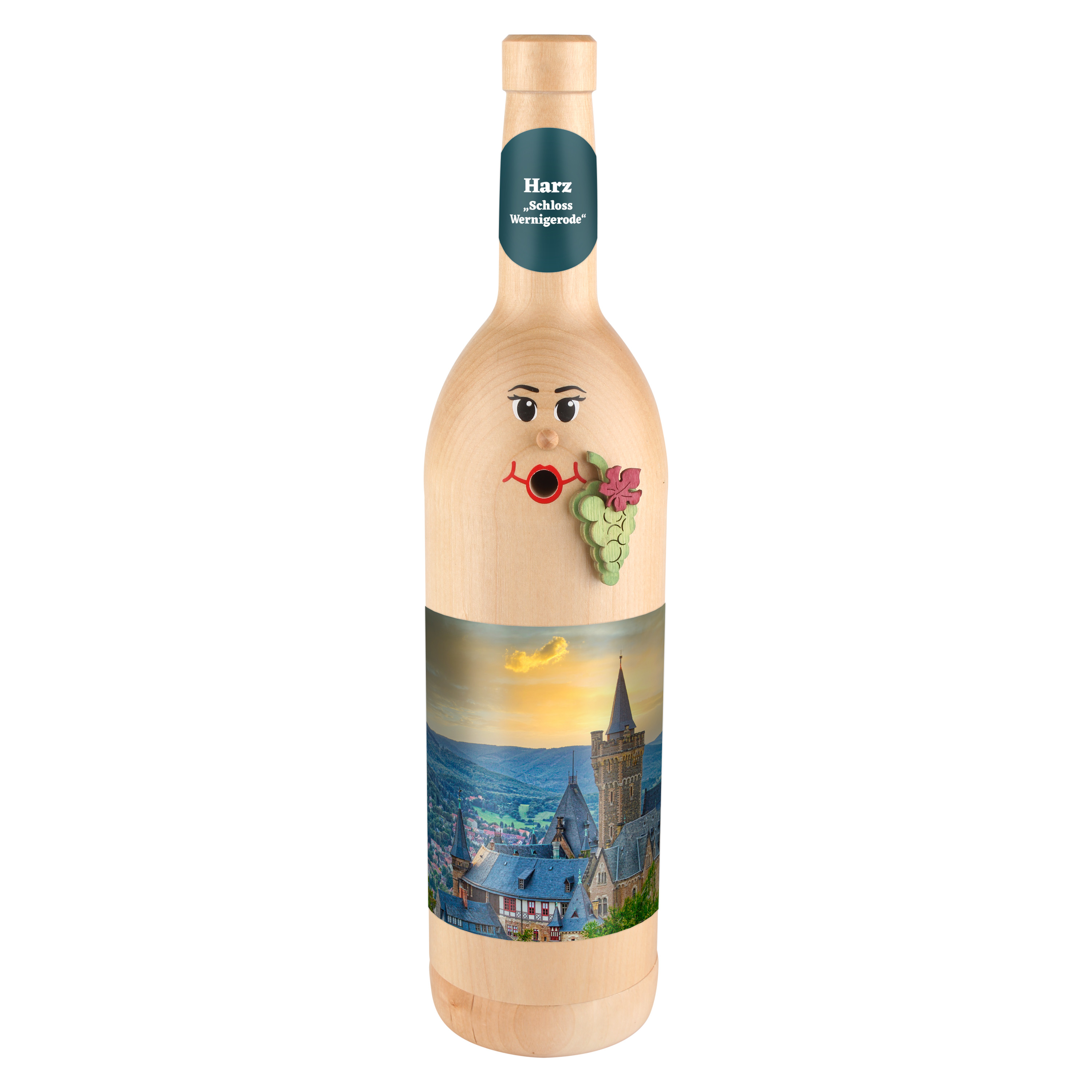 Räucherflasche Räucherfigur Rauchfigur Räuchermännchen Wein Wackerbarth 0,7 natur - "Harz Schloss Wernigerode" Räucherflasche Räucherfigur Rauchfigur Räuchermännchen Wein Wackerbarth 0,7 natur - "Harz Schloss Wernigerode"