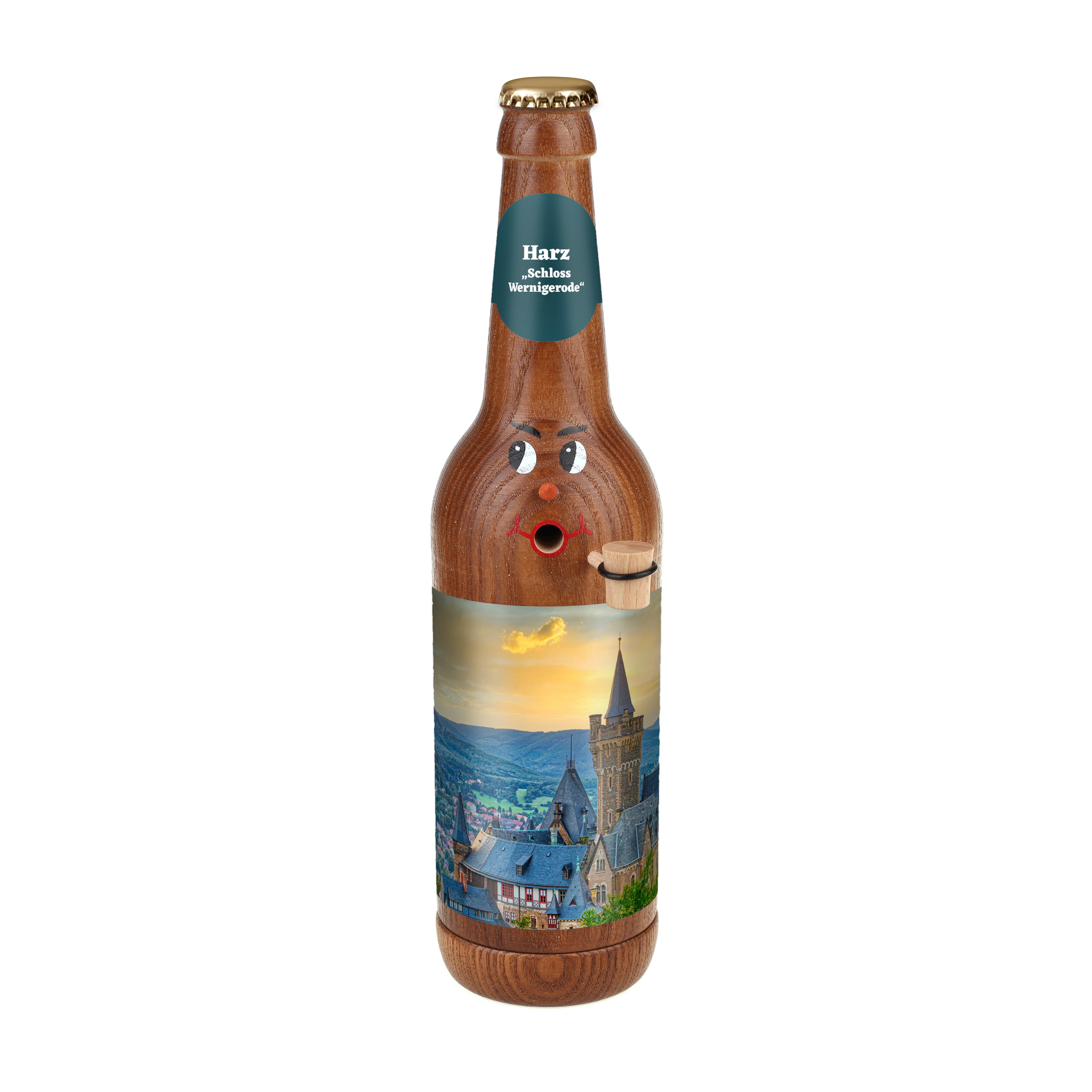 Räucherflasche Räucherfigur Rauchfigur Räuchermännchen Bier Longneck 0,5 braun - "Harz Schloss Wernigerode" Räucherflasche Räucherfigur Rauchfigur Räuchermännchen Bier Longneck 0,5 braun - "Harz Schloss Wernigerode"