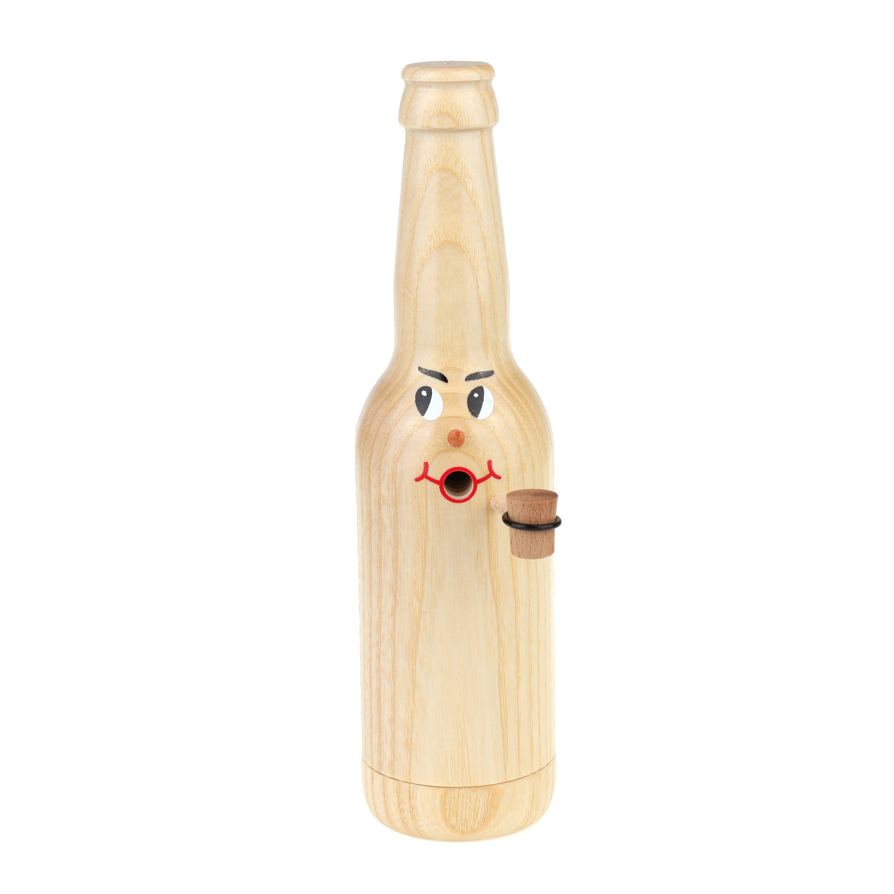 Räucherflasche Räucherfigur Rauchfigur Räuchermännchen Bier Longneck 0,33 - natur