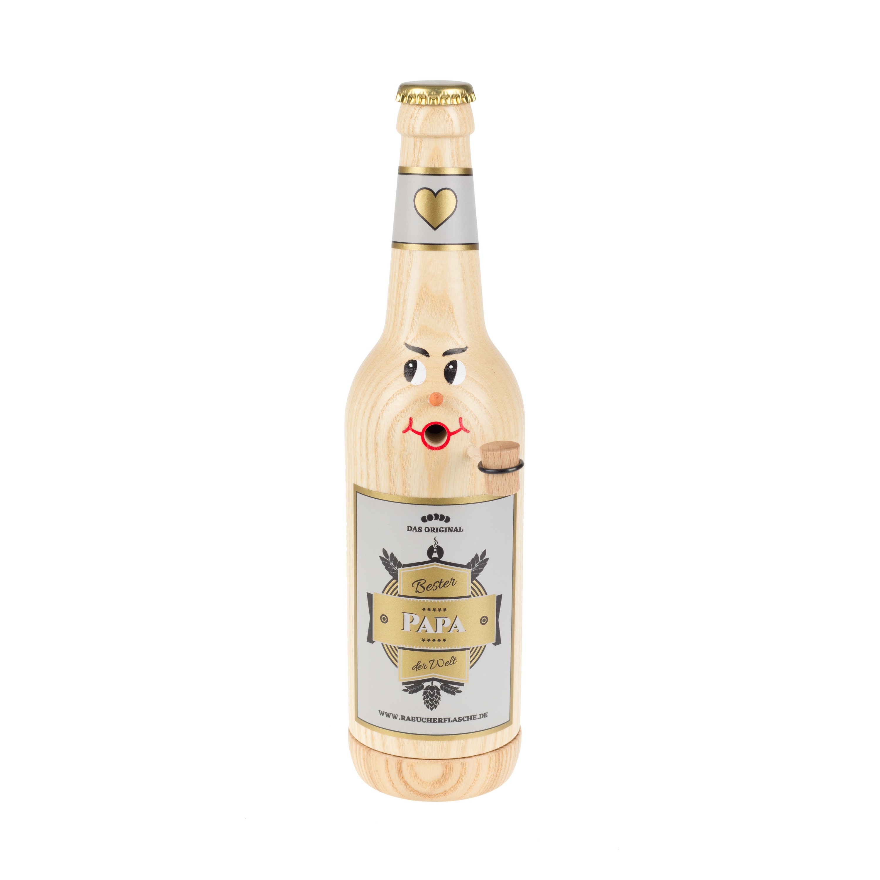 Räucherflasche Räucherfigur Rauchfigur Räuchermännchen Bier Longneck 0,5 natur - "Bester Papa" Räucherflasche Räucherfigur Rauchfigur Räuchermännchen Bier Longneck 0,5 natur - "Bester Papa"