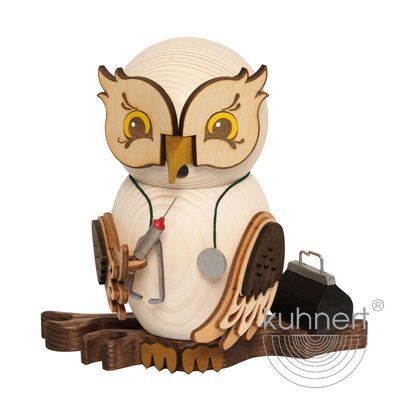 Kuhnert Räuchereule Raucheule Eule - Räucherfigur - Arzt Kuhnert Räuchereule Raucheule Eule - Räucherfigur - Arzt