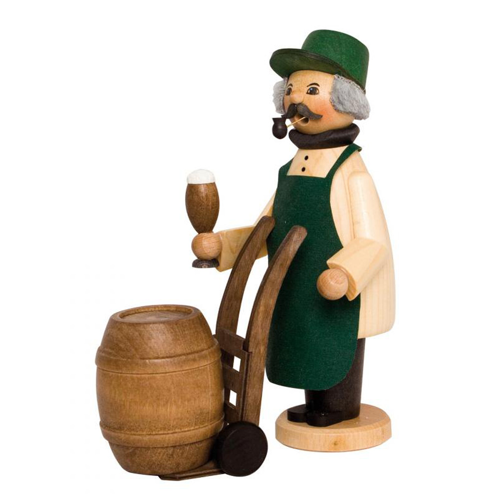 Kuhnert Räucherfigur Räuchermännchen - Die kleinen im Wald und Flur Händler unterwegs - Bierfahrer Kuhnert Räucherfigur Räuchermännchen - Die kleinen im Wald und Flur Händler unterwegs - Bierfahrer