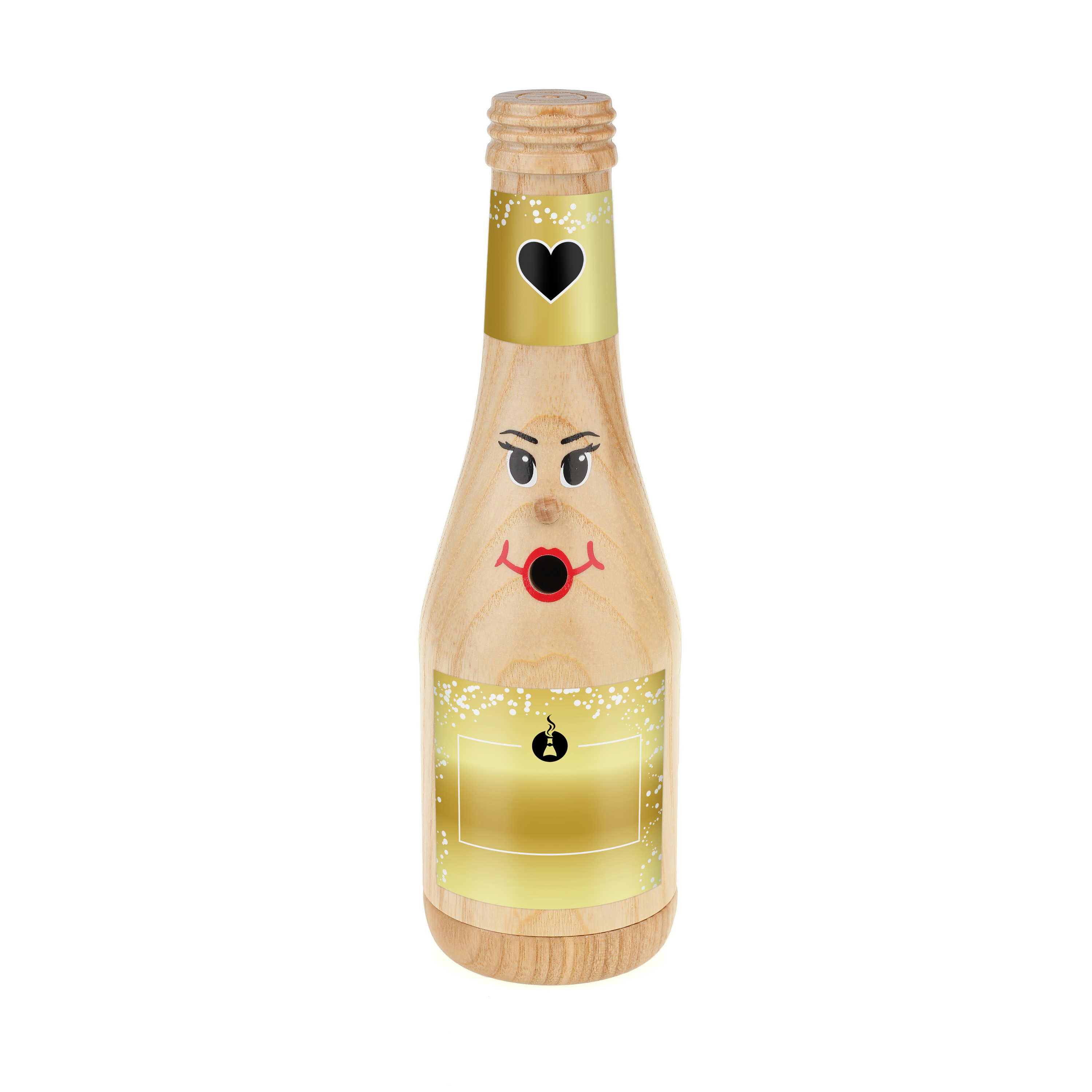 Räucherflasche Räucherfigur Rauchfigur Räuchermännchen Sekt 0,2 natur - "Besten - zur Selbstgestaltung" Räucherflasche Räucherfigur Rauchfigur Räuchermännchen Sekt 0,2 natur - "Besten - zur Selbstgestaltung"