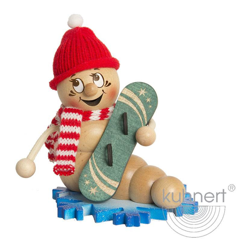 Kuhnert Rauchwurm Rudi - Rauchfigur Räuchermännchen - Snowboard Kuhnert Rauchwurm Rudi - Rauchfigur Räuchermännchen - Snowboard