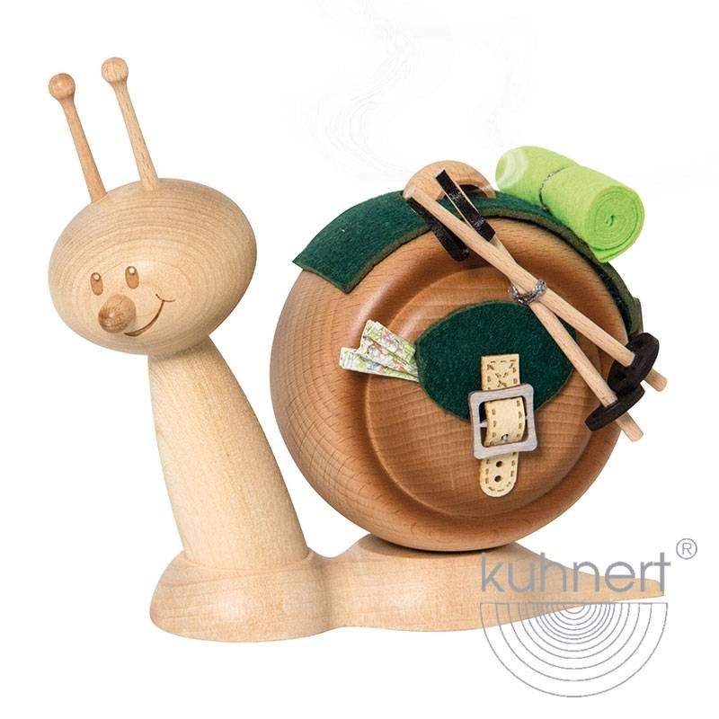 Kuhnert Rauchschnecke Schnecke Sunny - Räucherfigur Räuchermännchen - Wanderschnecke Wanderer Wandern Kuhnert Rauchschnecke Schnecke Sunny - Räucherfigur Räuchermännchen - Wanderschnecke Wanderer Wandern