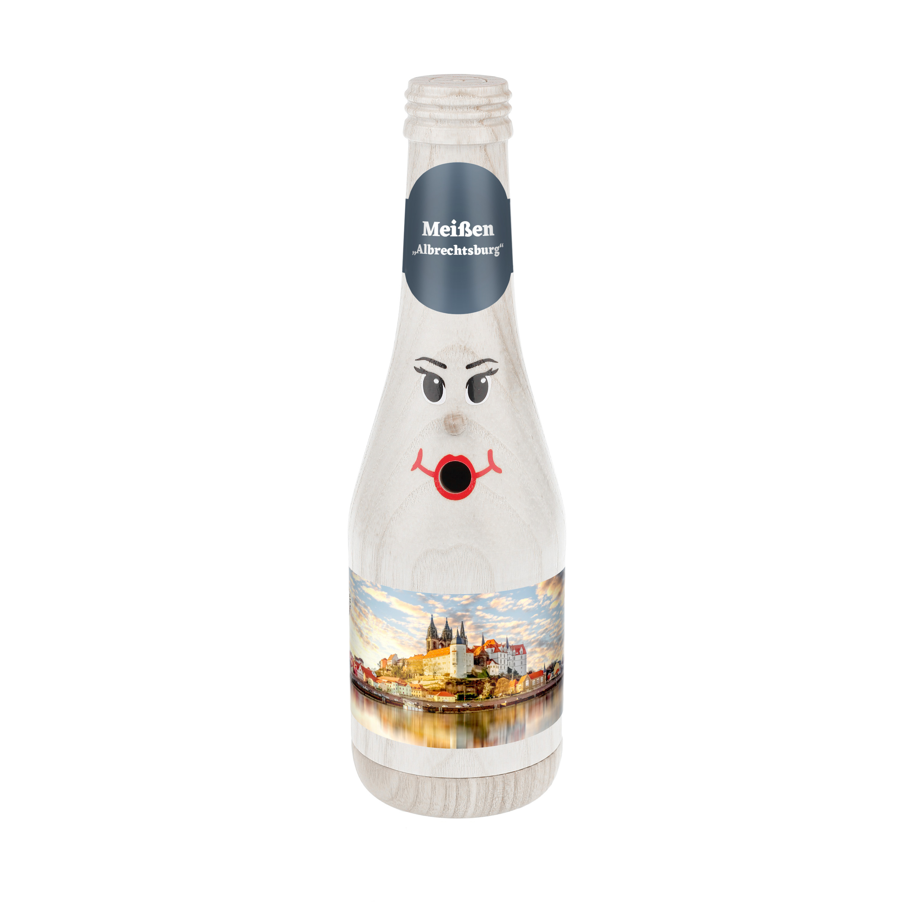 Räucherflasche Räucherfigur Rauchfigur Räuchermännchen Sekt 0,2 weiß - "Meißen Albrechtsburg" Räucherflasche Räucherfigur Rauchfigur Räuchermännchen Sekt 0,2 weiß - "Meißen Albrechtsburg"