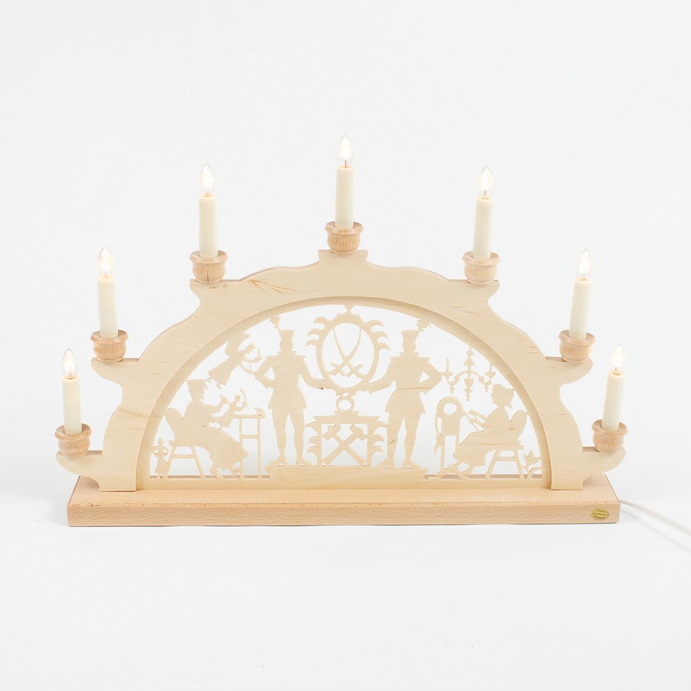 Holz Schwibbogen Lichterbogen - Motiv: Bergmann (verschiedene Größen wählbar) Holz Schwibbogen Lichterbogen - Motiv: Bergmann (verschiedene Größen wählbar)
