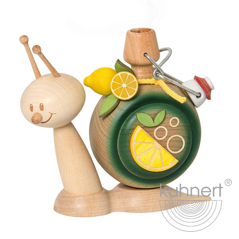 Drechslerei Kuhnert – Lumaca Porta Incenso In Legno 'Sunny' – Altezza 15 Cm, Made In Germany