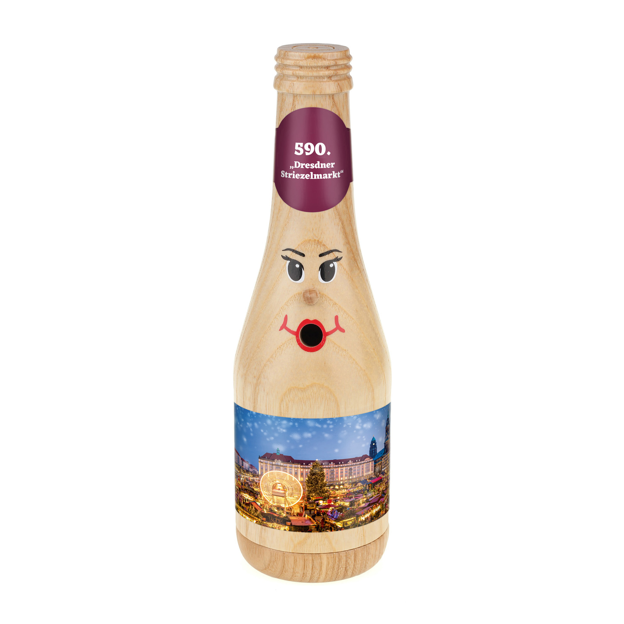 Räucherflasche Räucherfigur Rauchfigur Räuchermännchen Sekt 0,2 natur - "589. Dresdner Striezelmarkt" Räucherflasche Räucherfigur Rauchfigur Räuchermännchen Sekt 0,2 natur - "589. Dresdner Striezelmarkt"